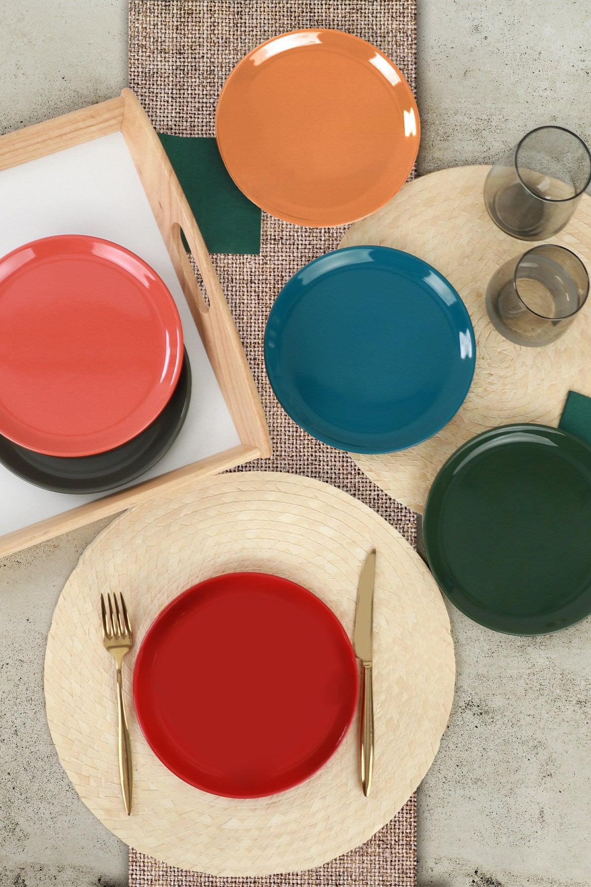 Set farfurii pentru desert, Multicolor