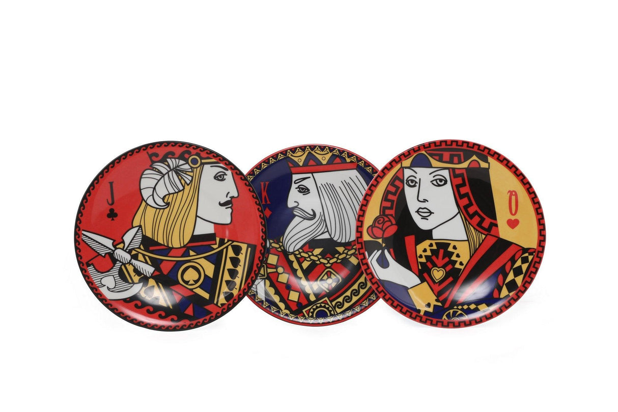 Set farfurii pentru desert Zigo, Multicolor, 21x2x21 cm