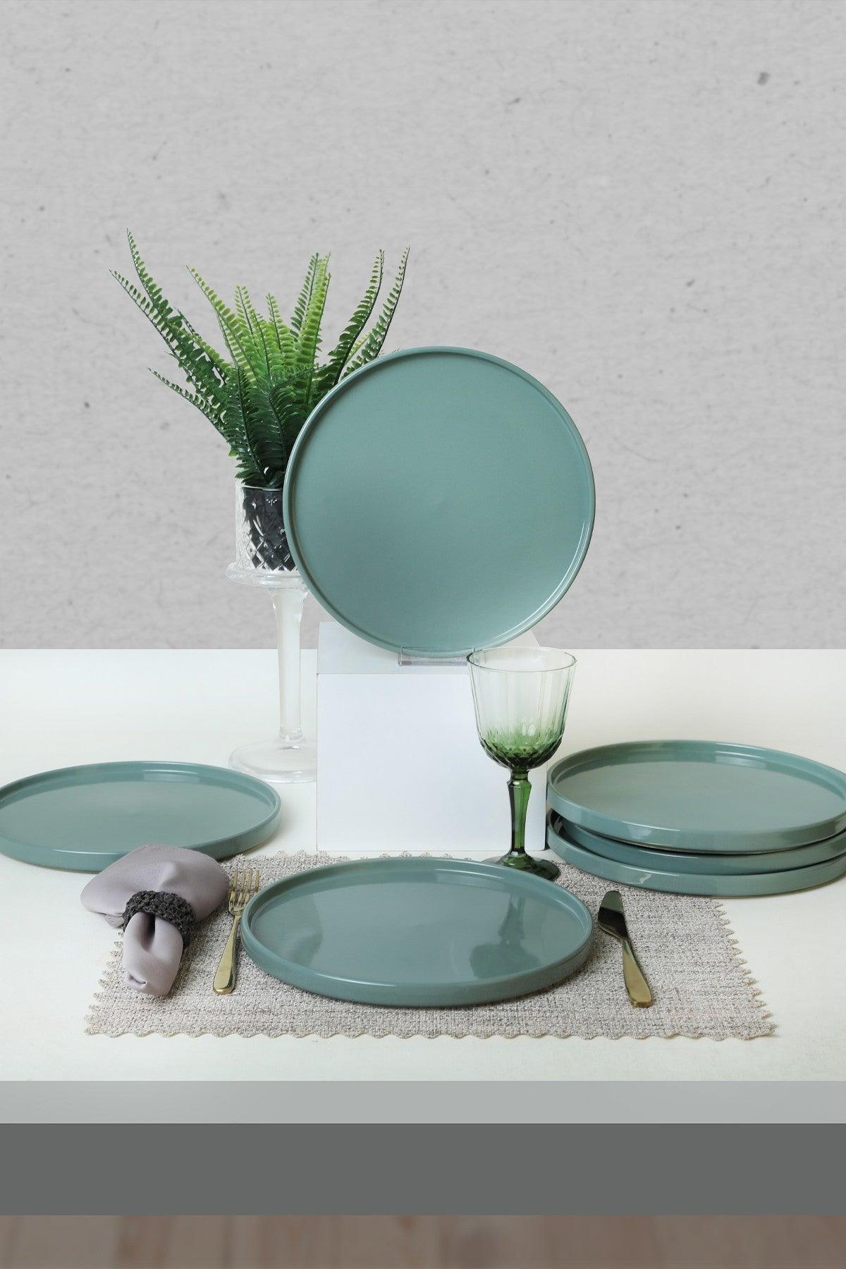 Set farfurii, Verde, 27 cm