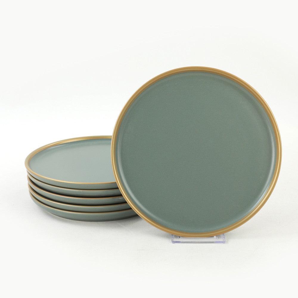 Set farfurii, Verde, 27 x 27 cm