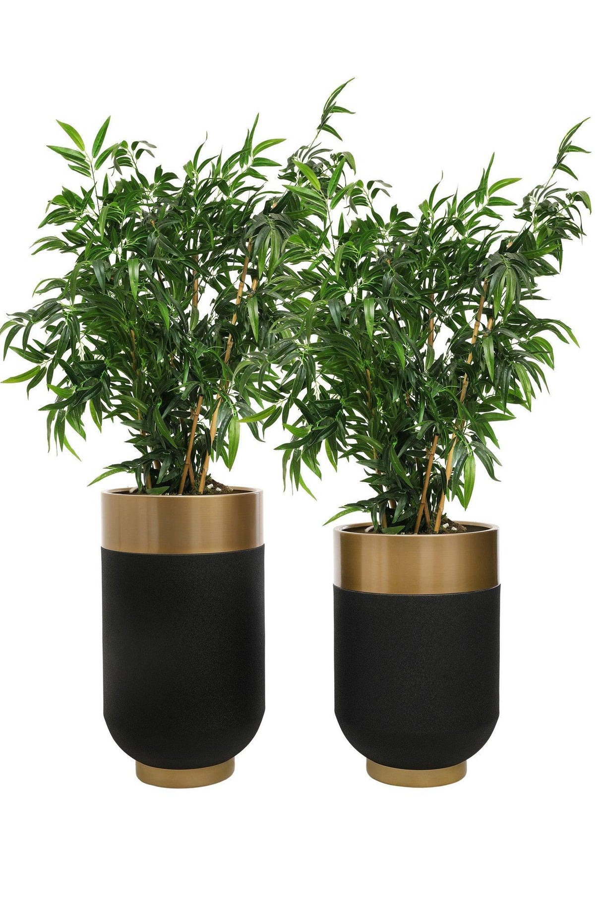 Set Ghiveci decorative (2 bucăți) 1011-1, Aur, 40x70x40 cm