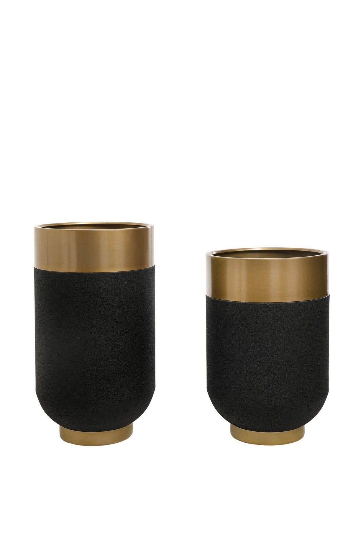 Set Ghiveci decorative (2 bucăți) 1011-1, Aur, 40x70x40 cm