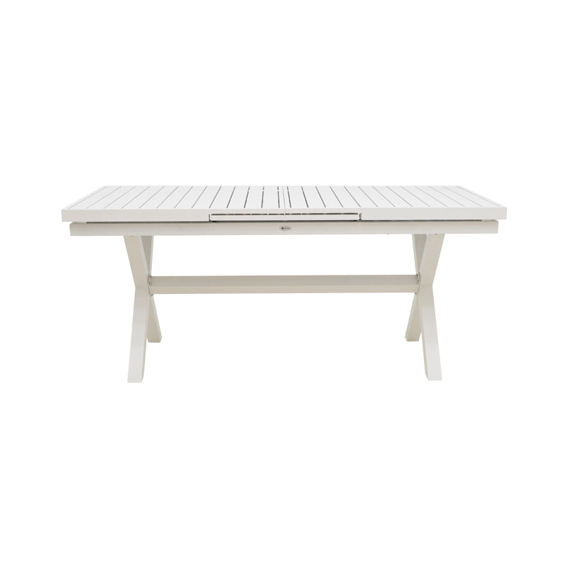 Set gradina Dagyn Ammos, Aluminiu, Alb, 240x90x76 cm