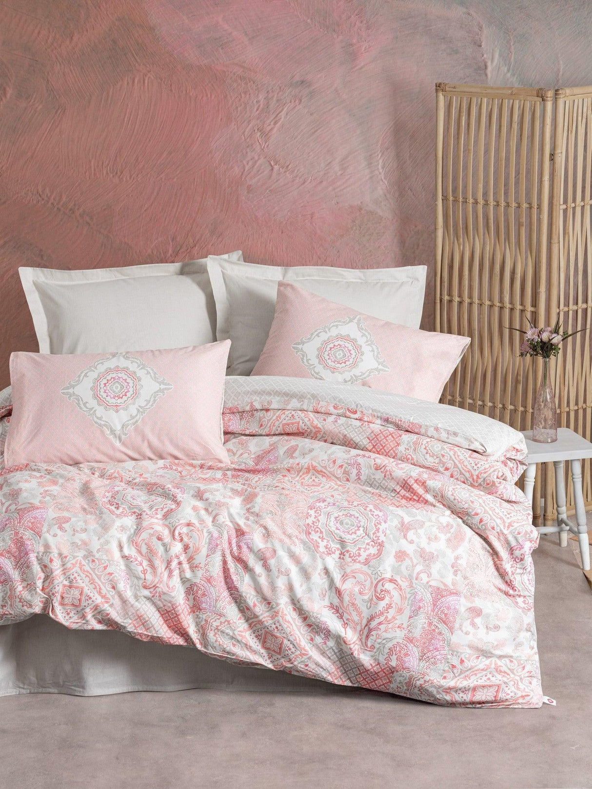 Set Lenjerie de pat double Serene, Ranforce 200 x 220 cm