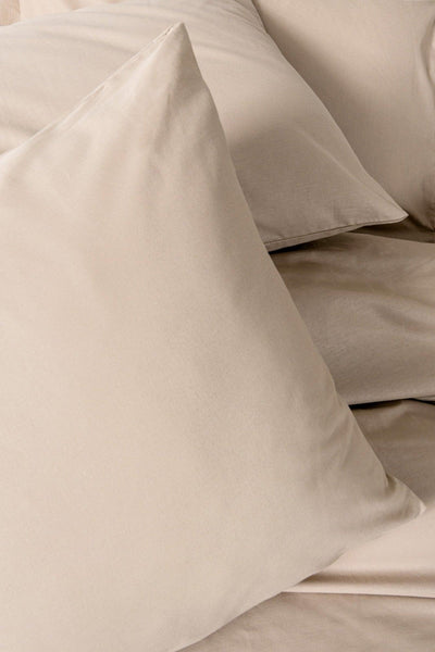 Set Lenjerie pat double Cream, Ranforce, 200 X 220 CM