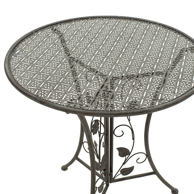 Set masa 3 bucati Abriel, Gri - Gri inchis, 60x60x71 cm - Gri inchis