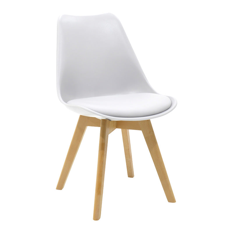 Set masa de dining 5 piese Manka-Gaston, Alb, Lemn, 110x80x77 cm, imagine suplimentara