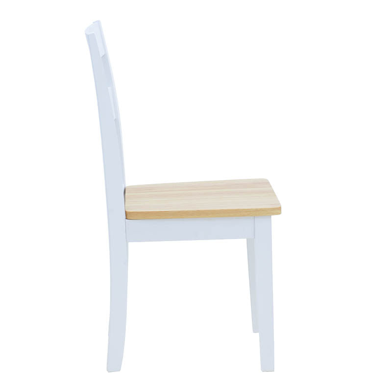 Set masa extensibila cu 5 piese Mabor-York, Lemn, Alb, 120-150x80x73 cm, perspectiva suplimentara