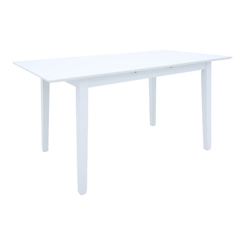 Set masa extensibila cu 5 piese Mabor-York, Lemn, Alb, 120-150x80x73 cm, foto produs 6
