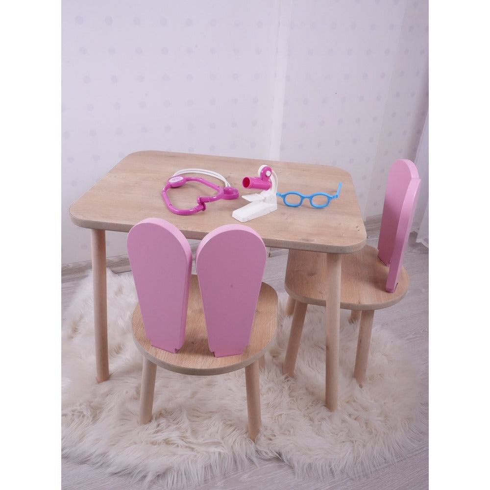 Set masa si scaun pentru copii Furniture Bunny One, 30x25 cm - Pink
Brown