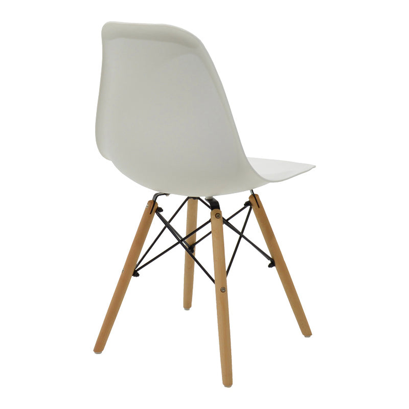 Set masa si scaune 3 piese Manka-Julita, Alb, 80x80x77 cm, detaliu produs