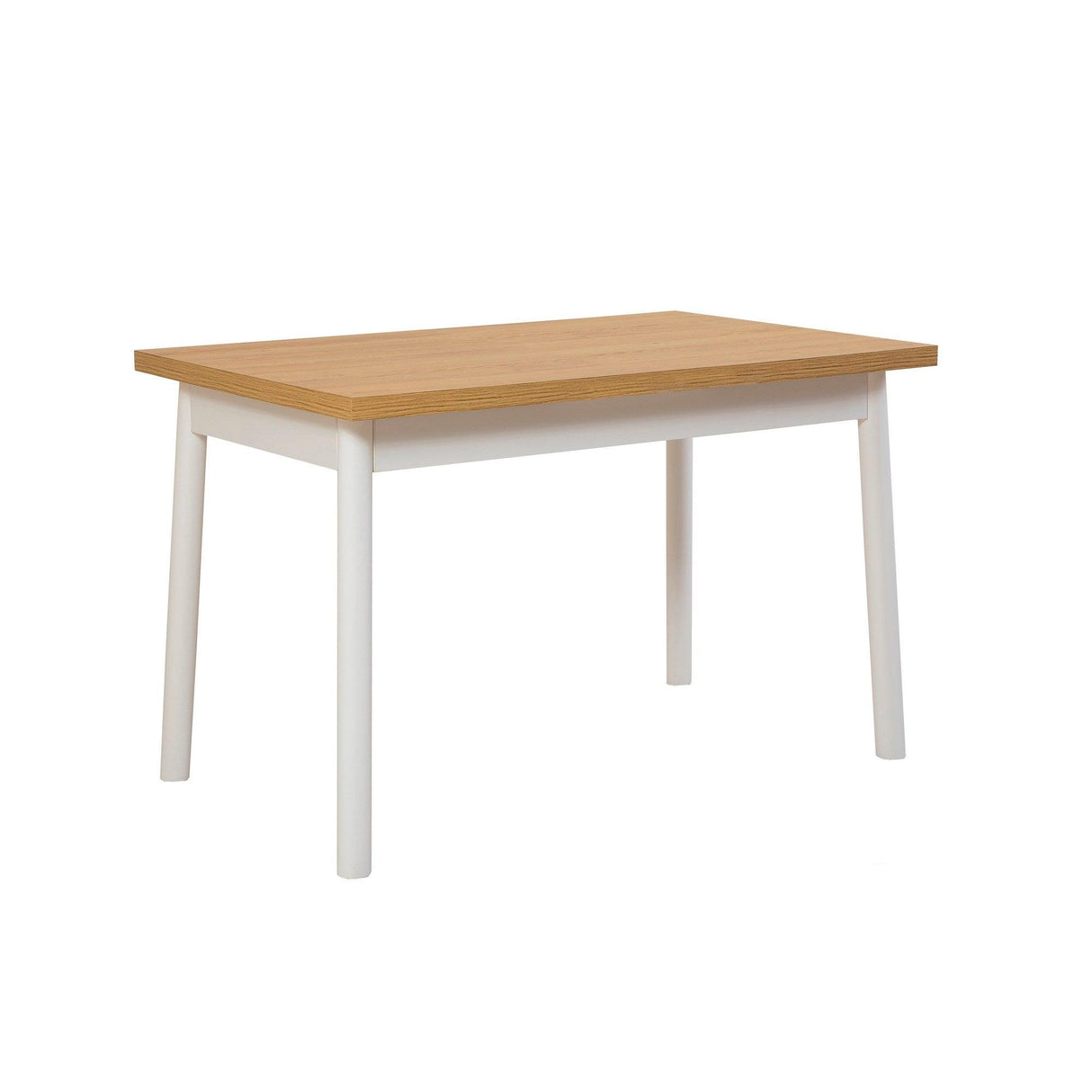 Set masă și scaune (4 bucăți) OLİVER SBT WHİTE KARİNA-Table & Chairs Set 4, Alb, 77x75x120 cm