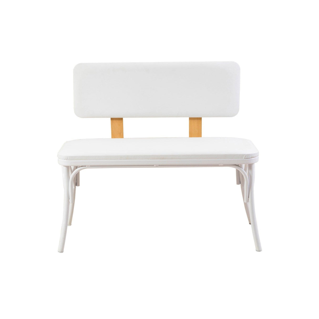 Set masă și scaune (4 bucăți) OLİVER SBT WHİTE KARİNA-Table & Chairs Set 4, Alb, 77x75x120 cm