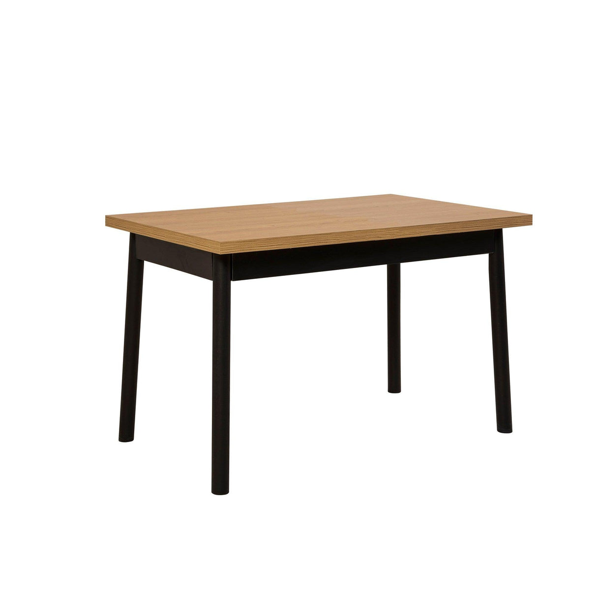 Set masă și scaune (4 bucăți) OLVER SBT BAROK-BLACK Table & Chairs Set 11, Negru, 77x75x120 cm