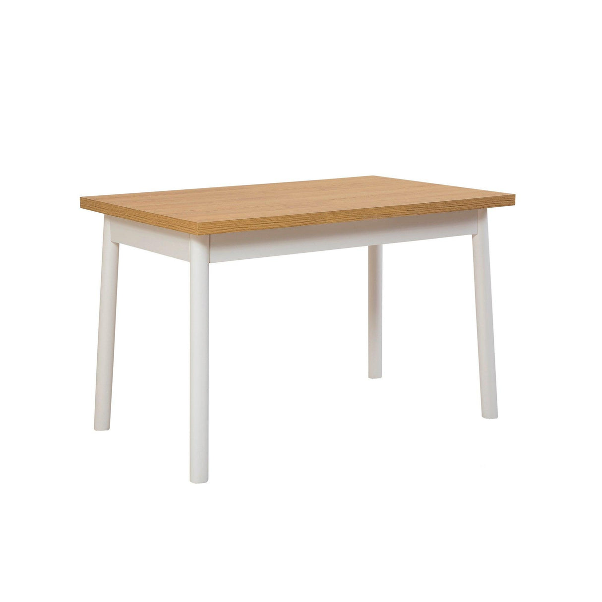 Set masă și scaune (4 bucăți) OLVER SBT BAROK-BLACK Table & Chairs Set 2, Alb, 77x75x120 cm