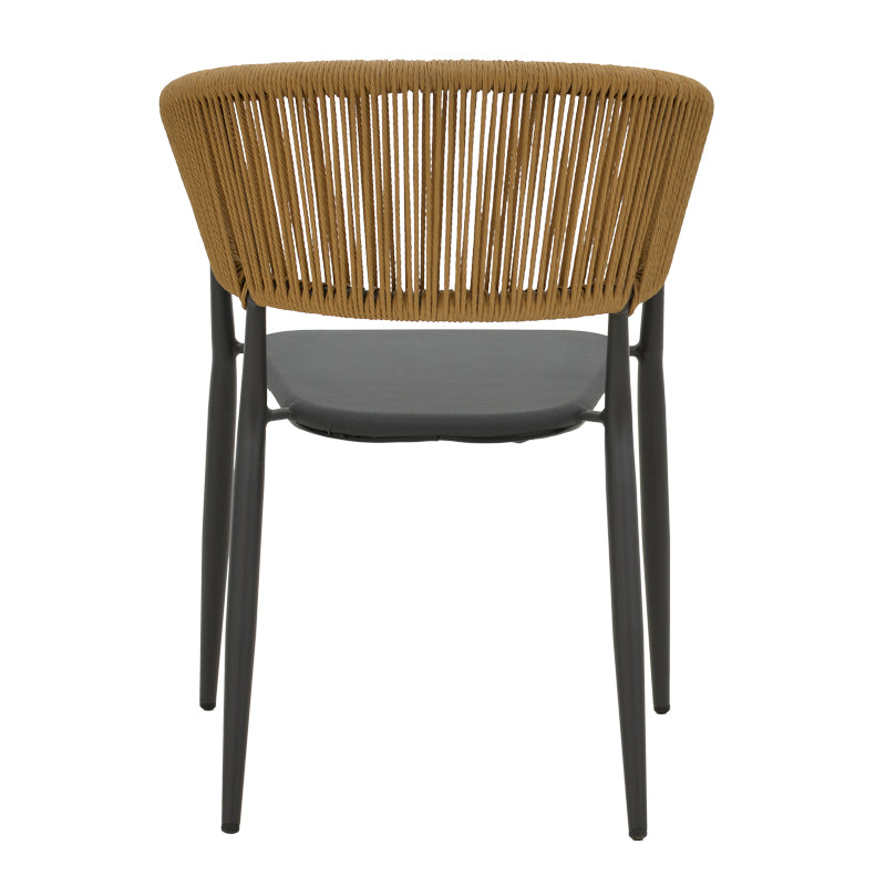Set masa si scaune 5 buc de gradina Kliton-Raven, Antracit, 80x80x74 cm, foto produs 6