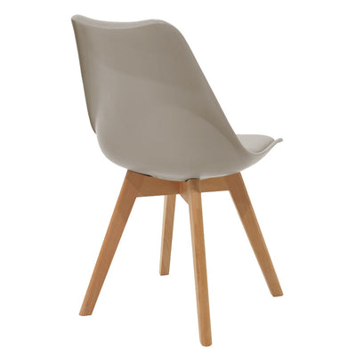 Set masa si scaune 5 buc Natali-Gaston, Alb, 80x80x76 cm, detaliu produs