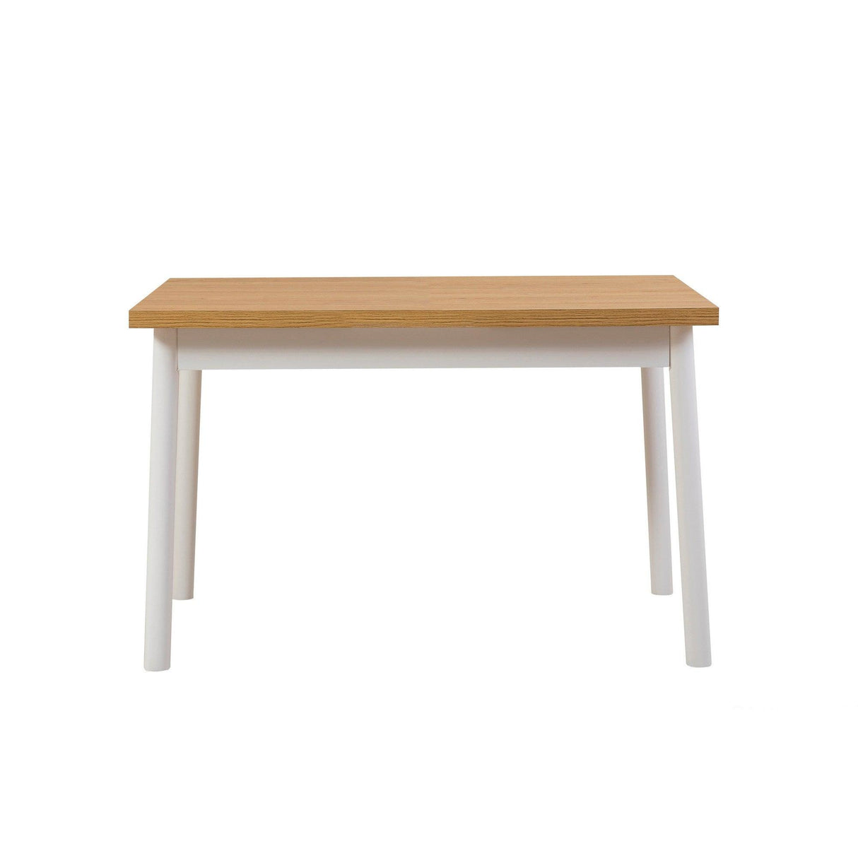 Set masă și scaune (5 bucăți) OLİVER SBT WHİTE KARİNA-Table & Chairs Set 1, Alb, 77x75x120 cm