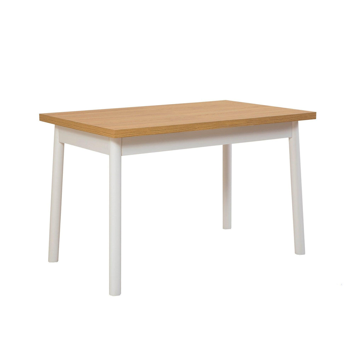 Set masă și scaune (5 bucăți) OLİVER SBT WHİTE KARİNA-Table & Chairs Set 1, Alb, 77x75x120 cm