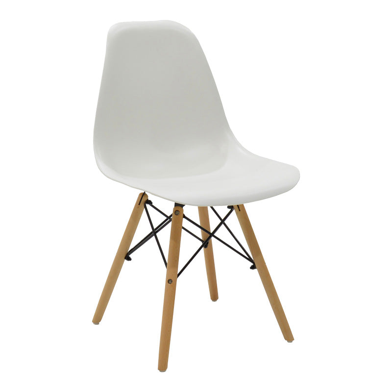 Set masa si scaune 5 piese Julita, Alb, 80x80x73 cm, imagine suplimentara