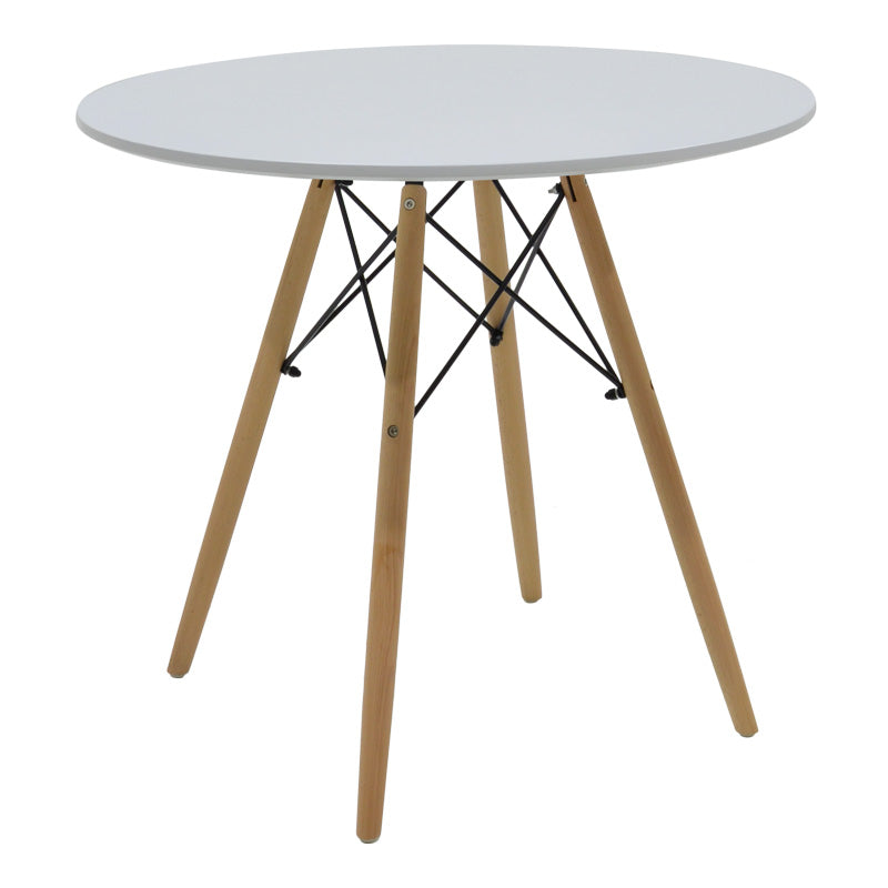 Set masa si scaune 5 piese Julita, Alb, 80x80x73 cm, foto produs