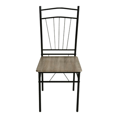 Set masa si scaune 5 piese Reforia, Gri, 110x60x74 cm, foto produs 6