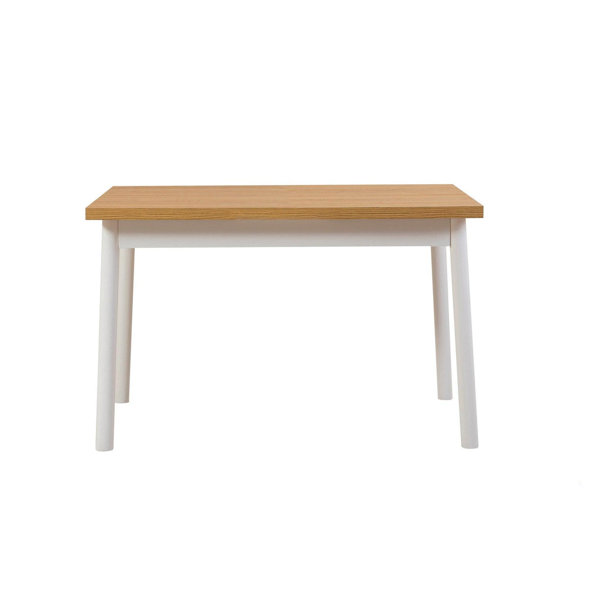 Set masă și scaune (6 bucăți) OLİVER SBT.WHİTE-KARİNA-WHİTE Table & Chairs Set 1, Alb, 77x75x120 cm