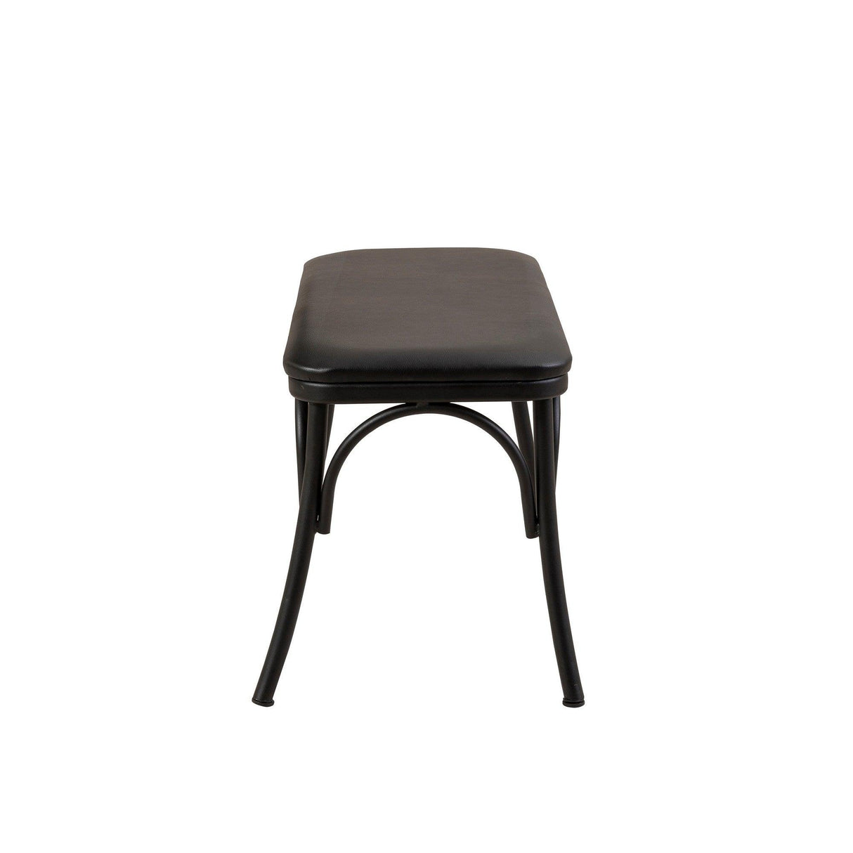 Set masă și scaune (6 bucăți) OLİVER SBT.WHİTE-KARİNA-WHİTE Table & Chairs Set 2, Negru, 77x75x120 cm