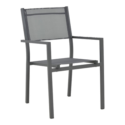 Set masa si scaune Appa-Moly, 5 piese, Antracit, 120x120x74 cm, imagine suplimentara