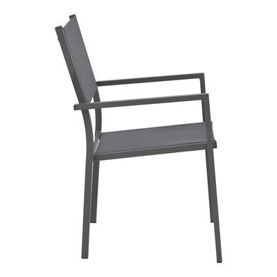 Set masa si scaune Appa-Moly, 5 piese, Antracit, 120x120x74 cm, perspectiva suplimentara