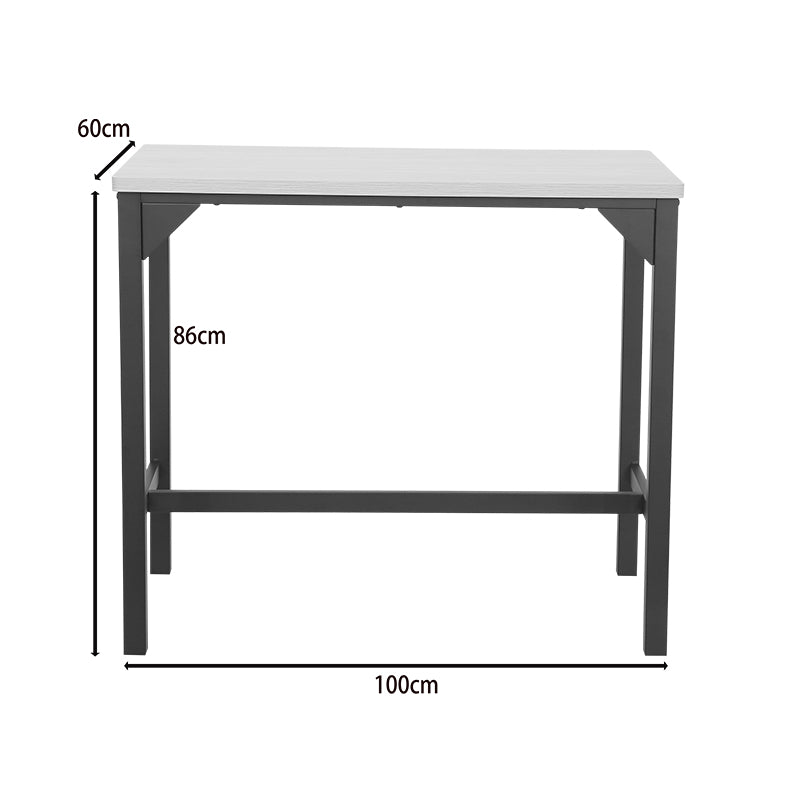 Set masa si scaune Arzo, Metal, Natural, 100x60x86 cm