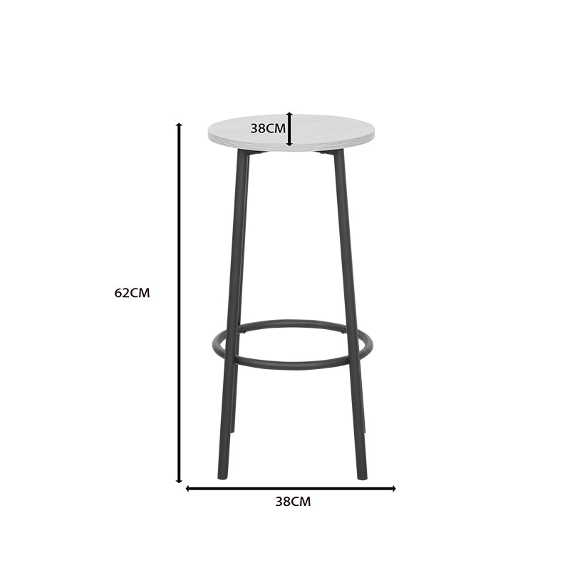 Set masa si scaune Arzo, Metal, Natural, 100x60x86 cm