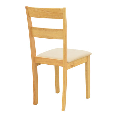 Set masa si scaune Dallan Lars, Lemn rubberwood, Alb, 100x75 cm, imagine produs 4