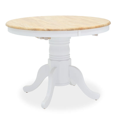 Set masa si scaune Dallan Lars, Lemn rubberwood, Alb, 100x75 cm, imagine produs 6