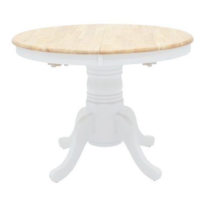 Set masa si scaune Dallan Lars, Lemn rubberwood, Alb, 100x75 cm, imagine produs 7