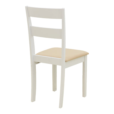 Set masa si scaune Dallan Lars, Lemn rubberwood, Alb, 100x75 cm, imagine produs 8