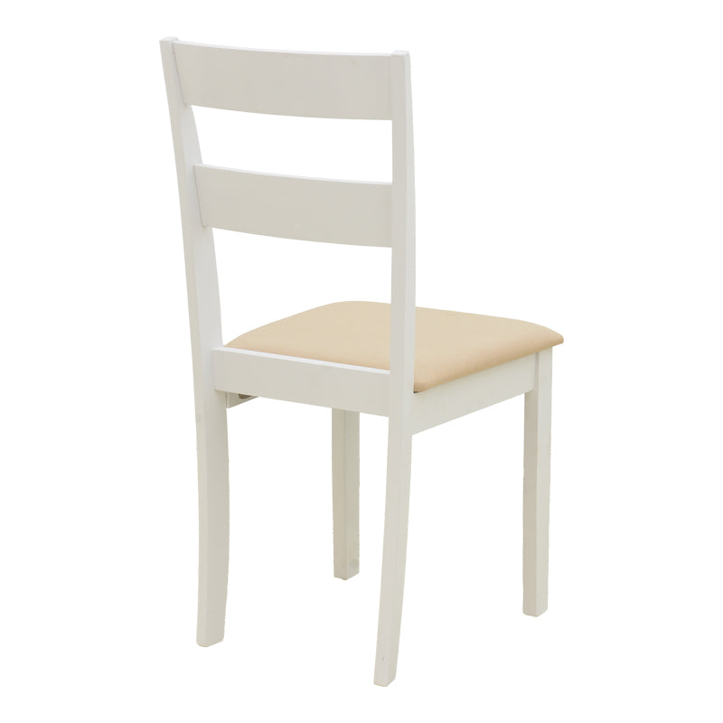 Set masa si scaune Dallan Lars, Lemn rubberwood, Alb, 100x75 cm, imagine produs 8