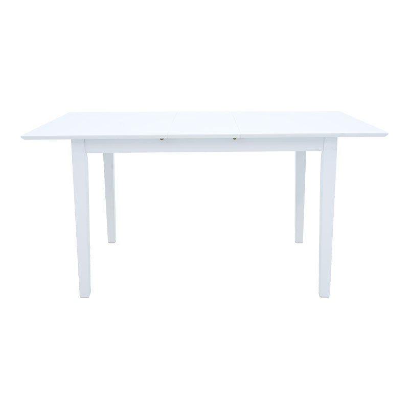 Set masa si scaune Dallan Mabor, Lemn rubberwood, Alb, 150x80x74 cm, imagine produs 9