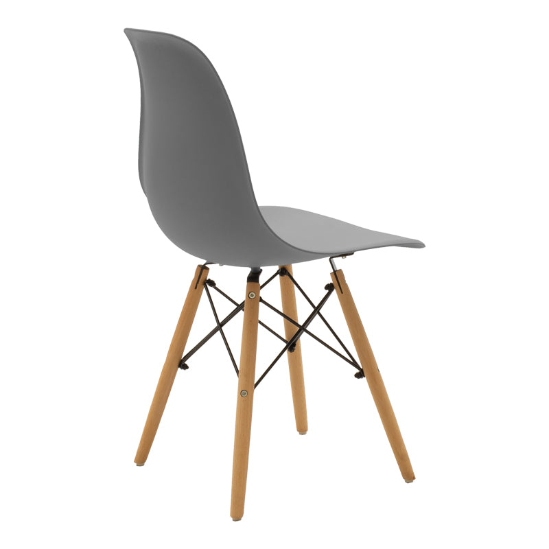 Set masa si scaune Dining, Gri, D80x73 cm, imagine produs 4