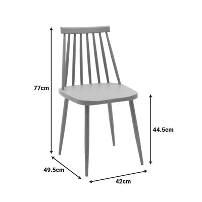 Set masa si scaune Dining, Sticla, Alb, D100x75 cm, imagine produs 9