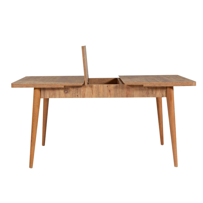 Set masă și scaune extensibile (4 bucăți) Vina 0701 - 3 -
Anthracite,
Atlantic Extendable Dining Table & Chairs Set 1, Stejar, 77x75x120 cm