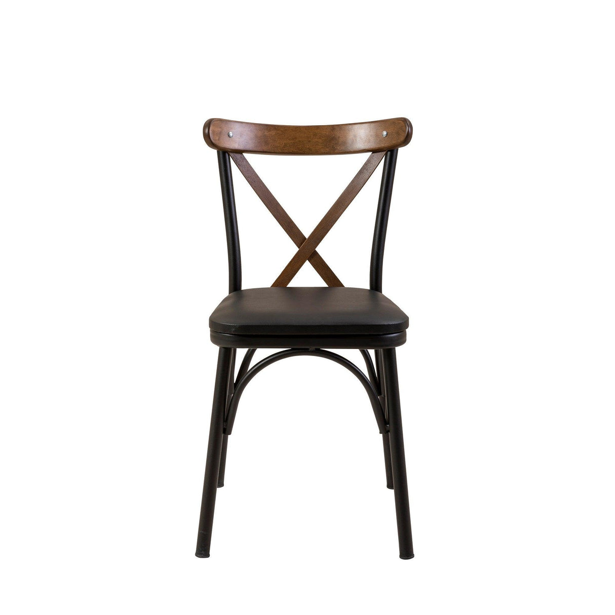 Set masă și scaune extensibile (6 bucăți) OLİVER AÇL.BAROK Extendable Dining Table & Chairs Set 1, Negru, 77x75x120 cm