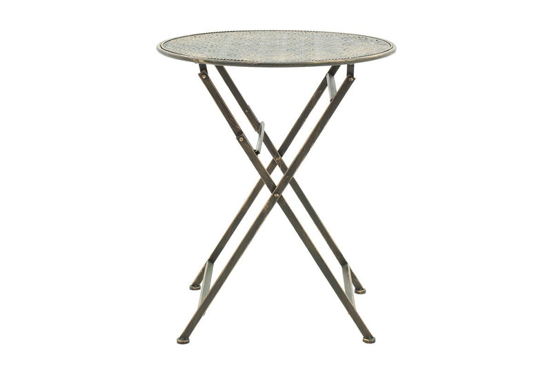 Set Masa si Scaune Gradina Drill 3 Piese Antique Coer, 60x60x75 cm, perspectiva suplimentara