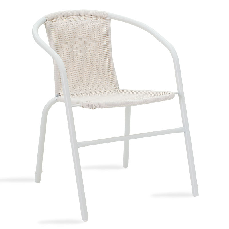 Set Masa si Scaune Gradina Valor-Obbi 5 Piese, Alb, 120x70x70 cm, detaliu produs