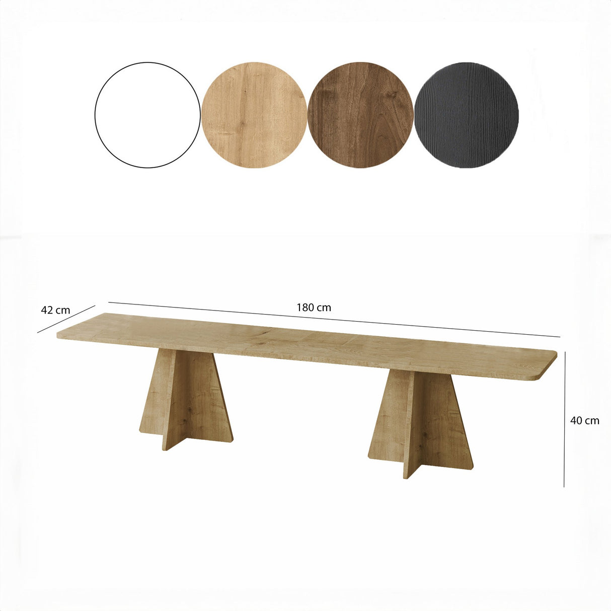 Set măsuțe de cafea Mushroom, Sapphire Oak, negru, 30x30x45 cm - Sapphire Oak