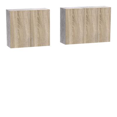 Set mobila bucatarie 4 buc Festa V, Sonoma, 160x60x85 cm, detaliu produs