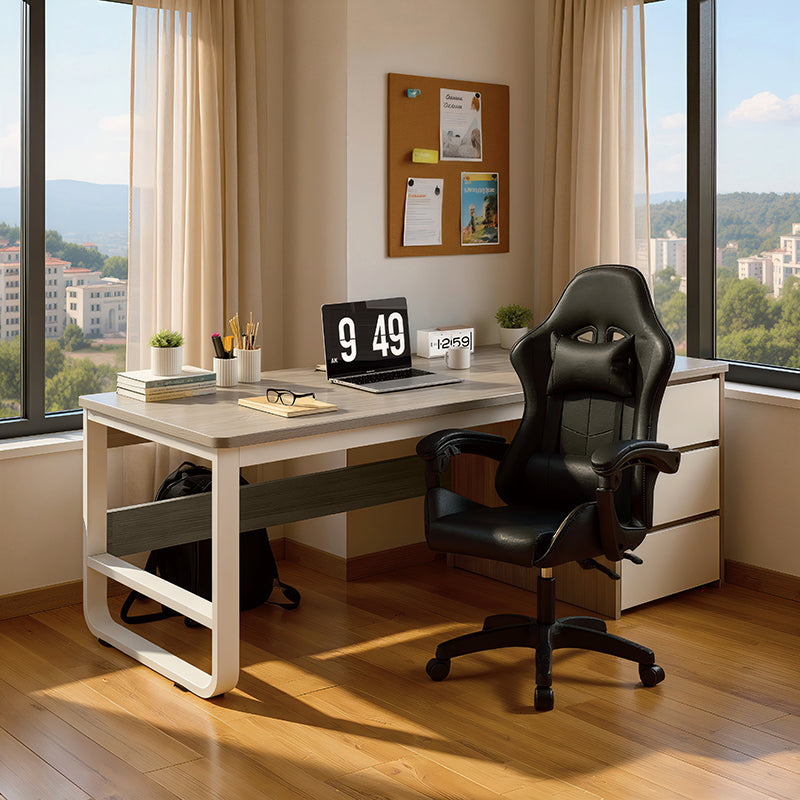 Set mobilier birou studențesc Frame, Lemn, Multicolor, 150x60x75 cm