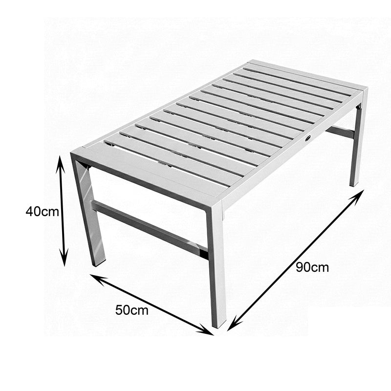 Set Mobilier Grădină cu Perne, Gardenly, Lounge, Aluminium & Bej, Set 4 Piese, 141x69x72 cm