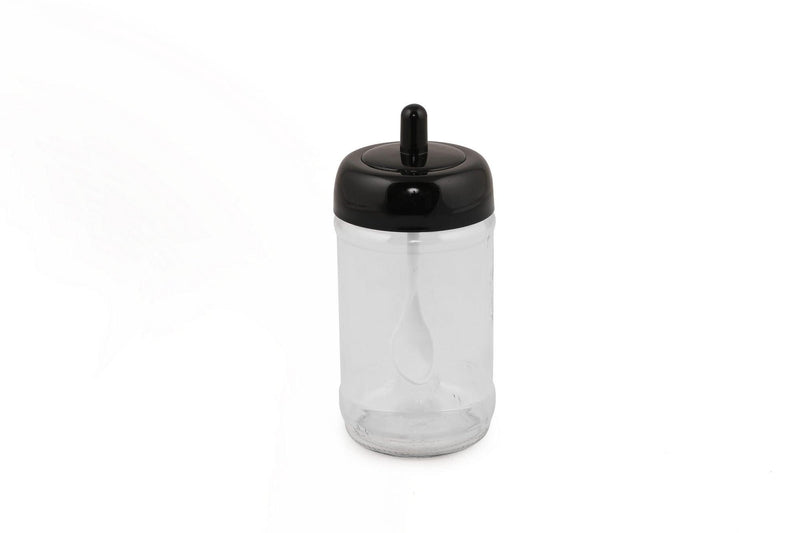 Set recipiente pentru condimente Kosova, Sticla, 300 ml, 12 bucati, Lingura, Transparent