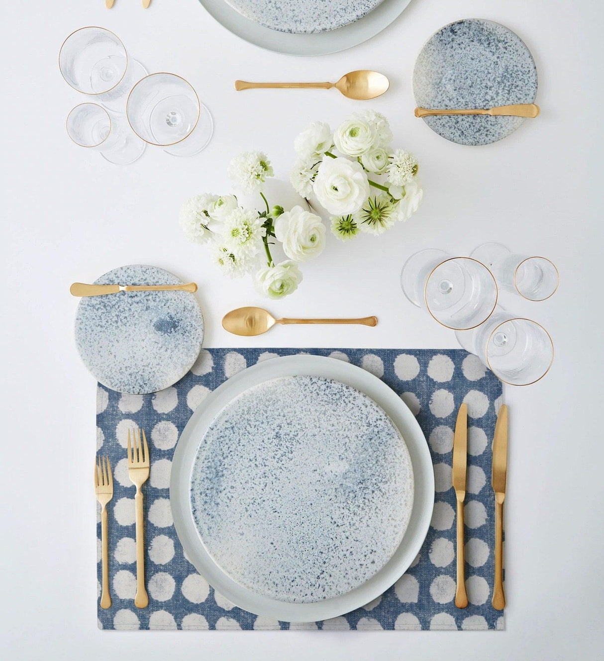 Set Suporturi pentru Farfurii Table Mat Set TXT0294, Alb, 25x1x15 cm